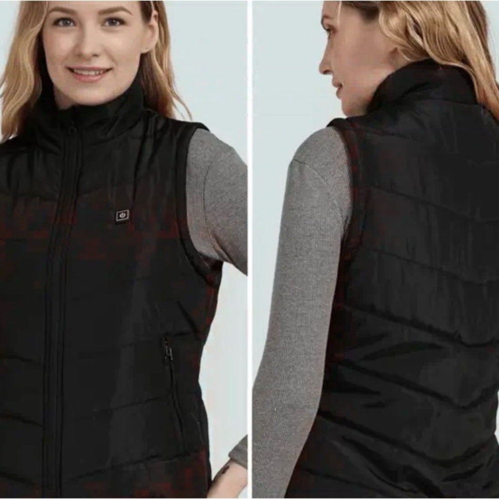 Unisex Black Heated Vest
